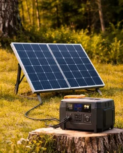Pieni aurinkosähköjärjestelmä kesämökille